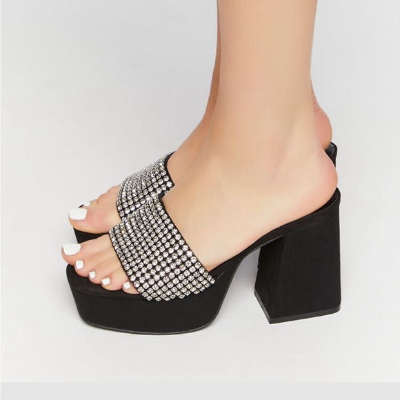 Rhinestone platform shoes - Picture 3 of 4